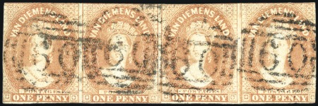 Stamp of Australia » Tasmania Largest Known Multiple

1856-57 1d Pale Brick Re