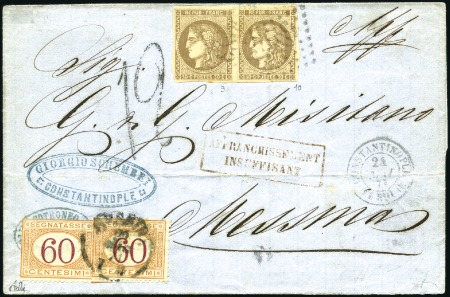 1871 Enveloppe d'Odessa (datée à l'intérieur + cac