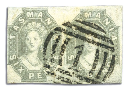 Stamp of Australia » Tasmania 1858 & 1860-67 6d selection of the various printin