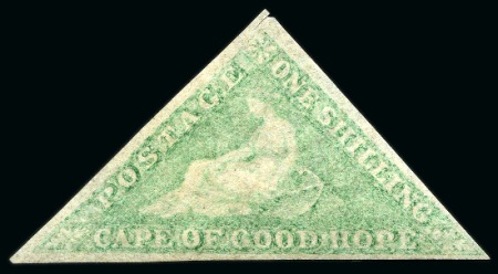 Stamp of South Africa » Cape of Good Hope 1863-64 1s Pale Emerald Green mint og, fine to large