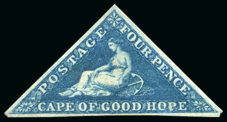 1855-63 4d Blue unused with fine to good margins