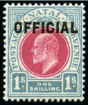 1904 Official 1/2d to 1s mint set, very fine (SG £375)