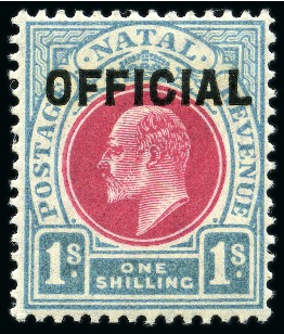 Stamp of South Africa » Natal 1904 Official 1/2d to 1s mint set, very fine (SG £375)