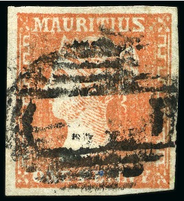 1859 Dardenne 2d dull vermilion used with good margins,
