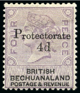 1888 4d on 4d Lilac & Black mint hr part og, fine appearance