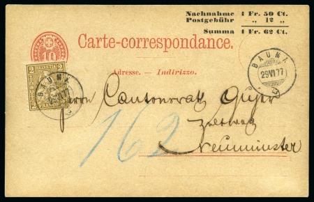 Stamp of Switzerland / Schweiz » Sammlungen 1877-1927, Lot GANZSACHEN, Karten, Streifbänder und