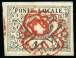 Stamp of Switzerland / Schweiz » Sammlungen 1849-52, Partie klassische Marke auf zwei Steckkarten,
