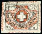 Stamp of Switzerland / Schweiz » Sammlungen 1849-52, Partie klassische Marke auf zwei Steckkarten,