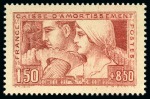 1928 Le Travail en rouge sur papier carton, tirage