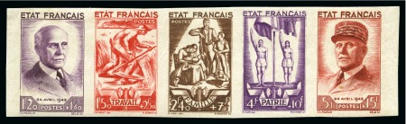 1943 Bande Travail - Famille - Patrie NON DENTELE,
