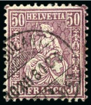 1862-2002, Sauber gestempelte Sammlung Schweiz in drei