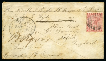 1878 Soldiers concession rate on cover from St.George,