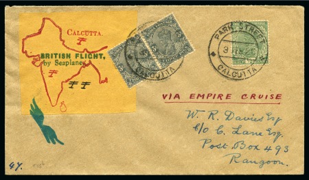 1928 (3 Feb) Special flight from Calcutta to Rangoon
