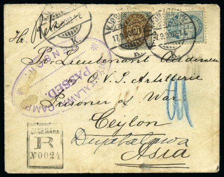 Boer War 1900. Kjopenhagen envelope registered & censored