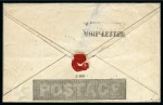 Stamp of Great Britain » 1840 Mulreadys & Caricatures 1840 1d Mulready envelope, stereo A160, with SOUTHAMPTON / SHIP LETTER