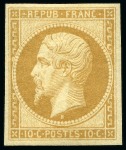 1852 10c Présidence, Réimpression de 1862, neuf avec
