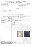 1849 1F CARMIN-BRUN obl. PC 1296 de La Flotte (Charente