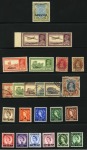 1929-61, Small mint & used group on 5 small stockcards