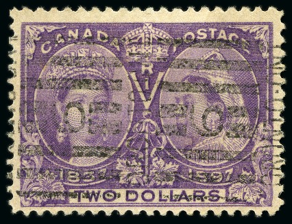1897 $2 Violet with Toronto machine cancel, fine (SG
