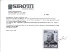 1945 Unissued 2,50L enlarged photographic essay, fine & unusual, cert. Sirotti (2004)