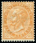 1863-65 Victor Emmanuel II 10c buff, Turin printing