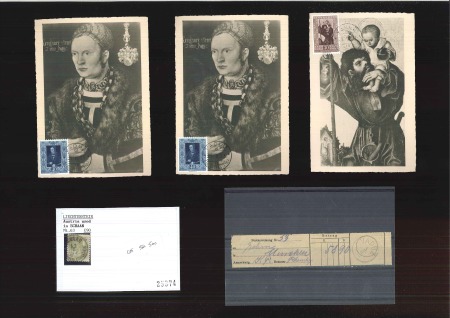 1886-1953 ca Accumulation of covers, and some stamps