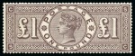 Stamp of Great Britain » 1855-1900 Surface Printed 1884 Wmk Crowns £1 brown-lilac, mint