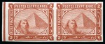 1888-1906 De la rue 2pi mint nh imperf pair and normal mint hr block of 4