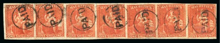 The largest known used multiple of the 1859-61 Britannia 1s vermilion