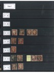 Stamp of Great Britain » 1840 1d Black and 1d Red plates 1a to 11 1840 1d Red pl.11 selection (17 plus pair) plus 1d black from row F
