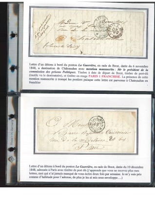 1840-1875, 72 lettres de prisonniers politiques ou