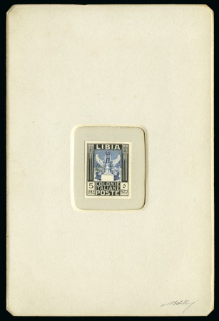 1921 Pictorial issue: Sunken die proofs mounted on