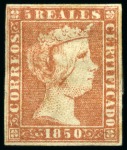 1851-1864, Mint selection of better items, noted Edifil 1A, 3, 10, 12, 13, 15, 16, 17, 20, 21, 33, 40, 42, 47, 50, 56, a few blocks inc. 56 in blocks of 9, 254s in pair, etc., few ageing from time to time, mixed conditio