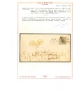 1852, 2 b. grigio azzurrastro, su lettera del 20 novembre 1866 da Roma per Spoleto, ed ivi tassata con Italia 1863 segnatasse 10 c. ocra in coppia