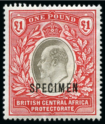 1903-04 1d to £1 SPECIMEN set of 9, mint og