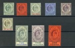 1904-08 1/2d to £1 mint set of 9