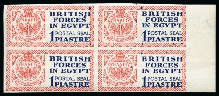 1932 British Forces in Egypt 1pi postal seal mint nh