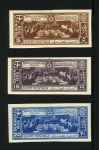 1936 Anglo Egyptian Treaty set with "Cancelled" on reverse