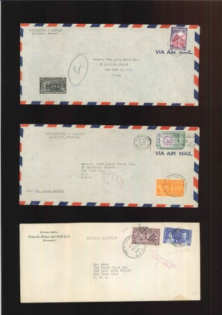 Stamp of United States » Special Delivery 1937-52, Trio of covers from Bermuda affixed with US Special Delivery stamps