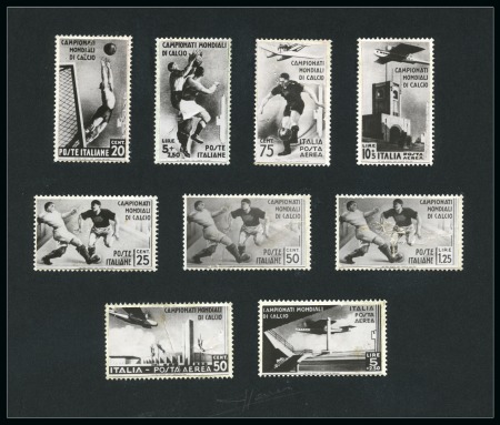 ITALY 1934 Football WCS perf.photo proofs, rare