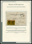Stamp of Bosnia and Herzegovina 1859-1975, Attractive specialised collection mounted 7 album pages incl. Tughra cover