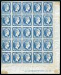Stamp of Greece » Large Hermes Heads » 1861 Paris print THE FAMOUS IMPRINT BLOCK OF TWENTY-FIVE