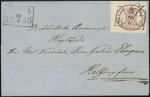 Stamp of Finland 1856-58 10k Dark Carmine, good to large margins, cancelled by high-boxed ÅBO