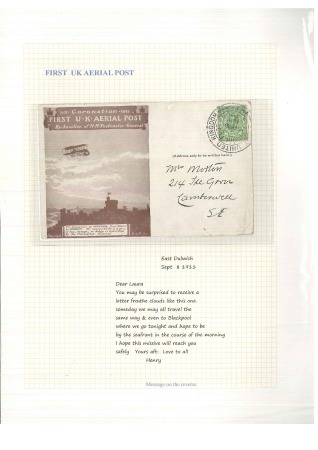 Stamp of British Empire General Collections and Lots 1911-44 AIRMAILS collection in an album incl. crash mail