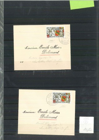 Stamp of Switzerland / Schweiz » Sammlungen 1859-1962, Partie Briefe in sechs Alben, dabei Flugpostbriefe,
