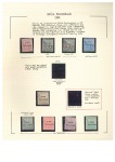 1885-87 Issue collection written up on 5 pages with varieties