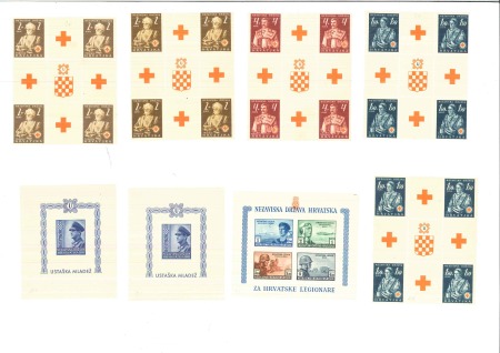YUGOSLAVIA & AREAS 1900-1960 Duplication on A4 album and stockcards
