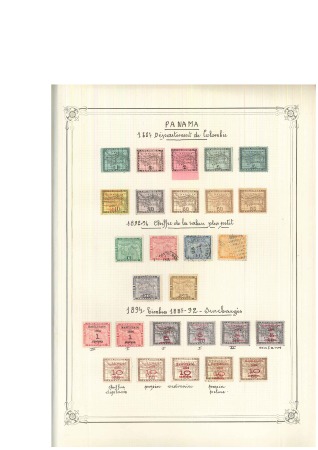 Stamp of Panama 1887-1908