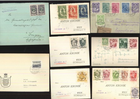 1919-56, Lot of 72 covers and cards from the early