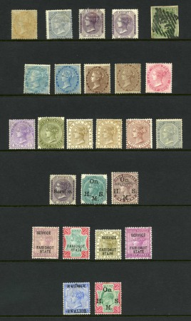1854-1905, Mostly mint selection on a stockpage